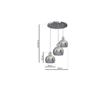 Milagro - Lampa Wisząca TOLEDO 3xE27