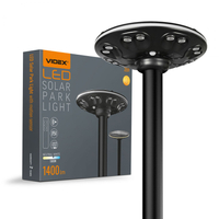 Parkowa lampa solarna LED Videx IP54 5000K 1400lm czujnik ruchu + pilot