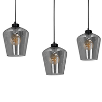 Milagro - Lampa wisząca SANTIAGO SMOKED 3xE27