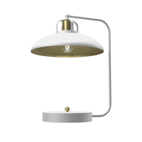 Milagro - Lampka biurkowa FELIX WHITE/GOLD 1xE27