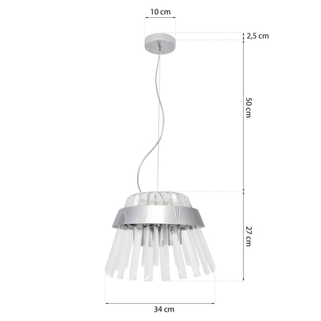 Milagro - Lampa sufitowa ROYAL 4xE14