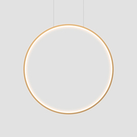 Lampa wisząca Mirror L złota IP44 LED CCT