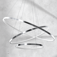 Milagro - Lampa wisząca ROTONDA CHROME 93W LED