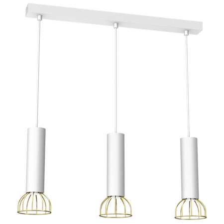 Milagro - Lampa wisząca DANTE White/Gold 3x mini GU10