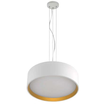 Lampa wisząca Hudson biała - złota LED 3000K