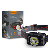 Latarka czołowa LED 5W + COB IP65 czujnik ruchu
