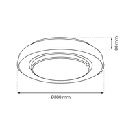 Milagro - Plafon NAOMI SMART Ø380 mm 24W LED RGB
