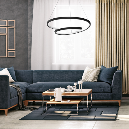 Lampa wisząca LUCERO BLACK 48W LED