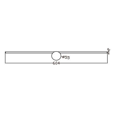 Kinkiet Modern Slim 60 cm biały LED 3000K