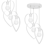 Milagro - Lampa wisząca AMORE WHITE 3xE27