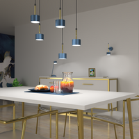 Milagro - Lampa wisząca ARENA BLUE/GOLD 5xGX53