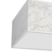 Milagro - Lampa sufitowa SENSO White/Gold kwadrat 2xE27