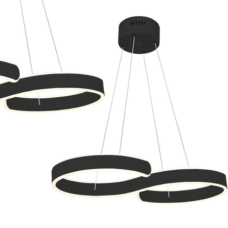 Milagro - Lampa wisząca INFINITY BLACK 60W LED