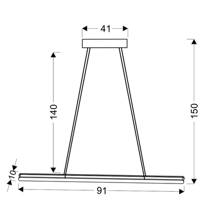 Candellux - Coconut Lampa Wisząca 91X8 28W Led Brązowy 4000K Apeti