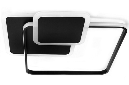 LAMPA SUFITOWA 72W CZARNA + PILOT DL-F06 TUNA
