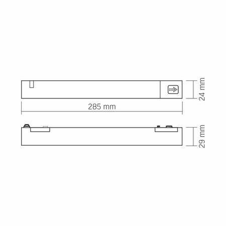 Zasilacz 100W 48V do szyny magnetycznej slim VIDEX VL-TRMS-P100B