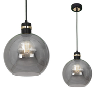 Milagro - Lampa wisząca OMEGA BLACK/GOLD 1xE27