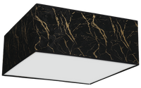 Milagro - Lampa sufitowa SENSO Black/Gold kwadrat 2xE27