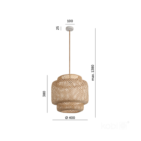 Lampa wisząca BOHO BONN RW 1xE27 Kobi Design