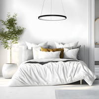 Milagro - Lampa wisząca ROTONDA BLACK 27W LED