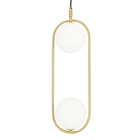 CORDEL LAMPA WISZĄCA 2X28W G9 MOSIĄDZ