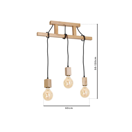 Milagro - Lampa Wisząca JACK 3xE27