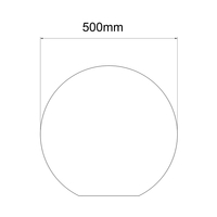 Lampa ogrodowa Gaja 50 cm biała 1xE27