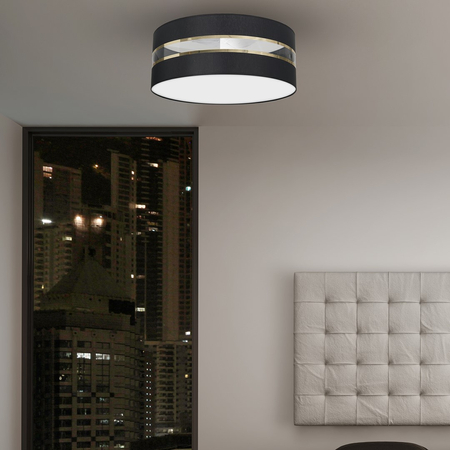 Milagro - Lampa Sufitowa ULTIMO BLACK 2xE27 Ø40cm