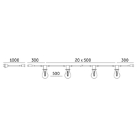 Girlanda MIMOSA 20m 20xE27 Kobi