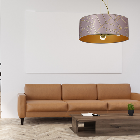 Milagro - Lampa wisząca ZIGGY PINK Gold/Pink 3xE27