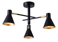 LESS LAMPA WISZĄCA 3X40W E14 CZARNY MATOWY