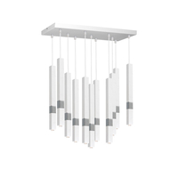 Milagro - Lampa wisząca CASTRO WHITE / CHROME 11xG9