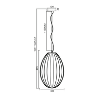 Milagro - Lampa wisząca BRAGA WHITE 1xE27