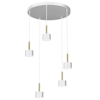 Milagro - Lampa wisząca ARENA WHITE/GOLD 5xGX53