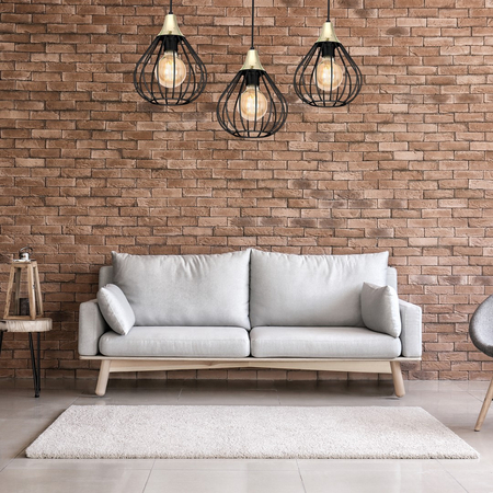Milagro - Lampa wisząca KANE BLACK 3xE27