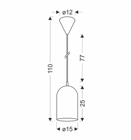 LAMPA WISZĄCA OSS 1 BIAŁY