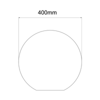 Lampa ogrodowa Gaja 40 cm biała 1xE27