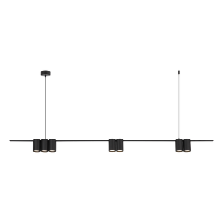 Milagro - Lampa wisząca (listwa) GENESIS BLACK 7xGU10