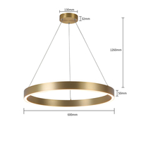 Lampa wisząca Midway Triangle złota LED 3000K