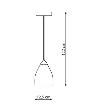 Niki 1 lampa wisząca dymna LP-567/1P dym