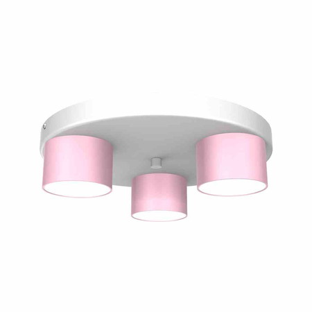 Lampa sufitowa Dixie 3xGX53 Różowy/Biały
