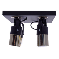 Milagro - Lampa sufitowa WILSON BLACK 4xGU10