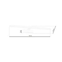 Milagro - Kinkiet SPLASH WHITE 60cm 12W LED