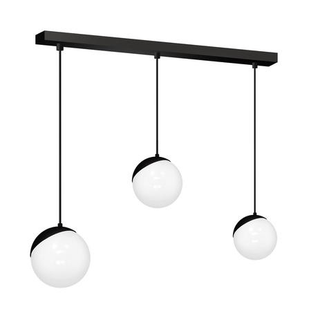 Milagro - Lampa wisząca SFERA BLACK 3xE14