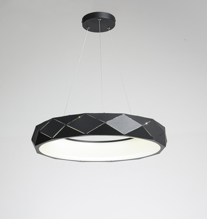Lampa wisząca Reus czarna LED 4000K