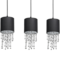 Milagro - Lampa wisząca ALMERIA BLACK/CHROME 3xE27