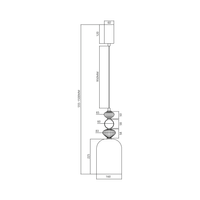 Lampa wisząca Arte 12W Led śr. 16cm czarny
