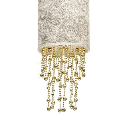 Milagro - Lampa wisząca ALMERIA WHITE/GOLD 1xE27