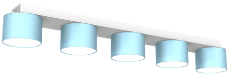 Milagro - Lampa sufitowa DIXIE Blue/White 5xGX53