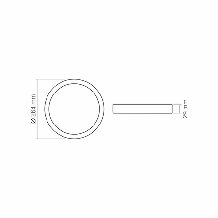 Panel natynkowy LED plafon sufit okrągły 24W